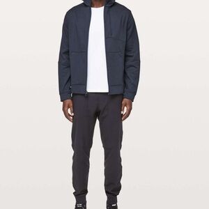 Lululemon Men’s Full-Zip City Sweat Hoodie Heathered Nautical Navy XL